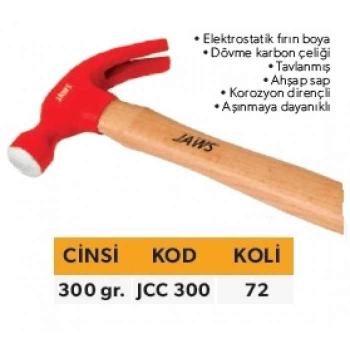 JAWS ÇATAL ÇEKİÇ 300 GR