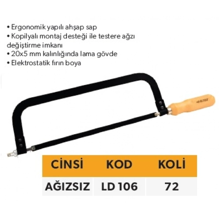 ELTOS LAMA TESTERE AĞIZSIZ