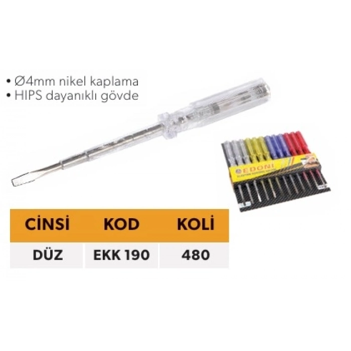 ELTOS EDONİ KONTROL KALEMİ DÜZ 24 LÜ