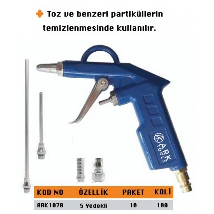 ARK HAVA TABANCASI 5 YEDEKLİ