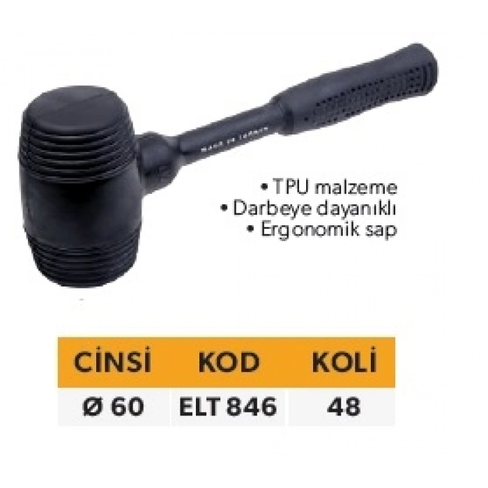 ELTOS ERGONOMİK LASTİK TOKMAK 60