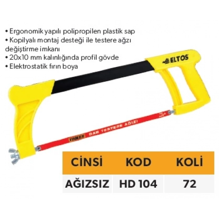 ELTOS PROF.HOBBY TESTERE AĞIZSIZ