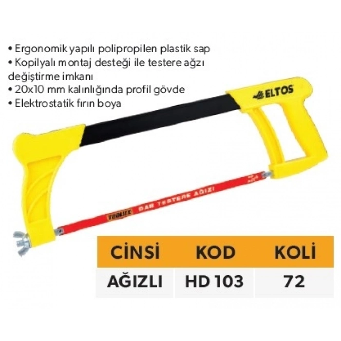 ELTOS PROF.HOBBY TESTERE AĞIZLI