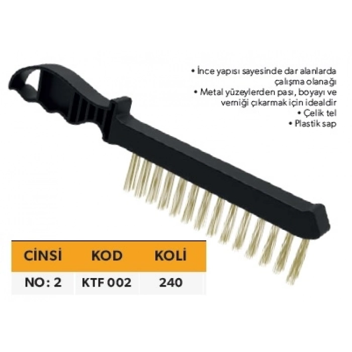 ELTOS KENDO TEL FIRÇA PLASTİK SİYAH NO:2