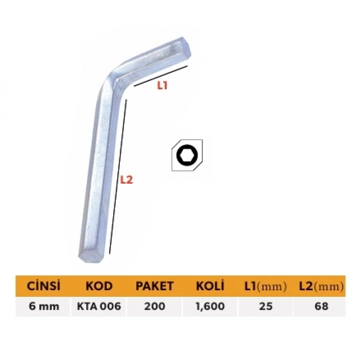 ELTOS KENDO TEK ALLEN NO:6 MM
