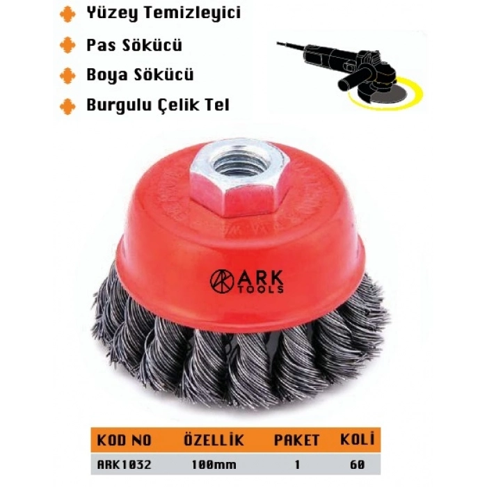 ARK BURGULU ÇANAK FIRÇA 100 MM