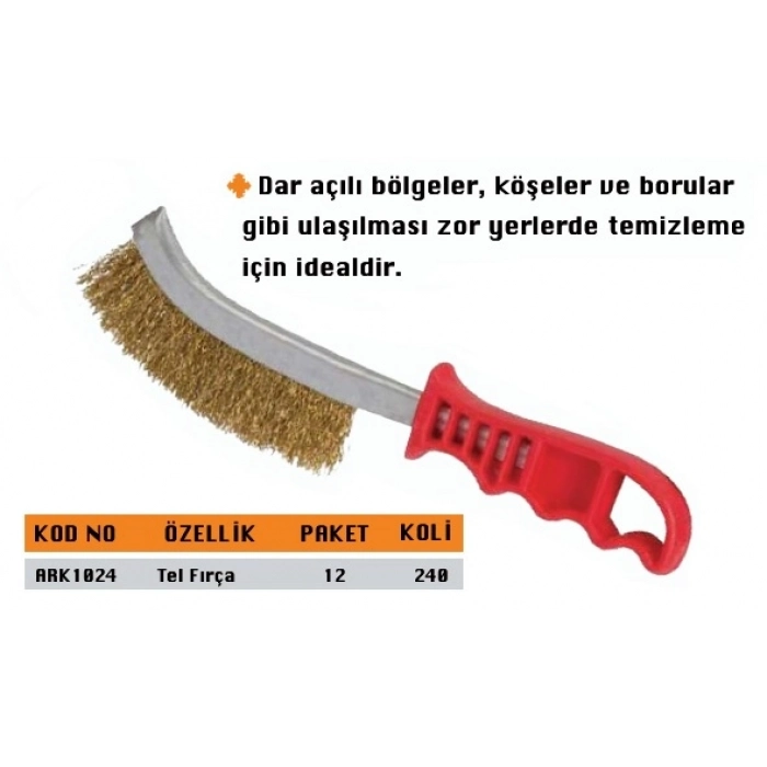 ARK EL TİPİ TEL FIRÇA