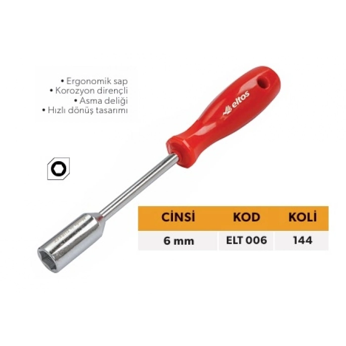 ELTOS LOKMA TORNAVİDA 6 MM.