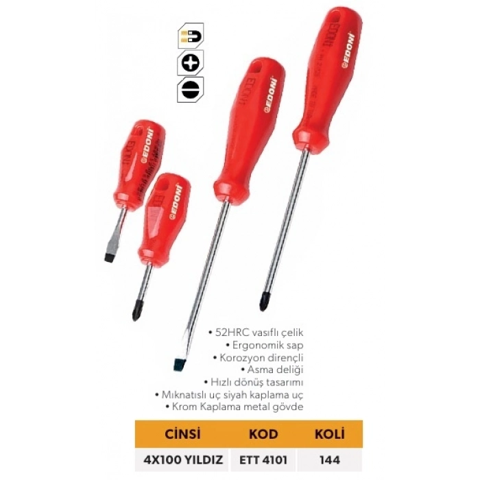 ELTOS EDONİ TORNAVİDA PH0*100 YILDIZ ETT-4101