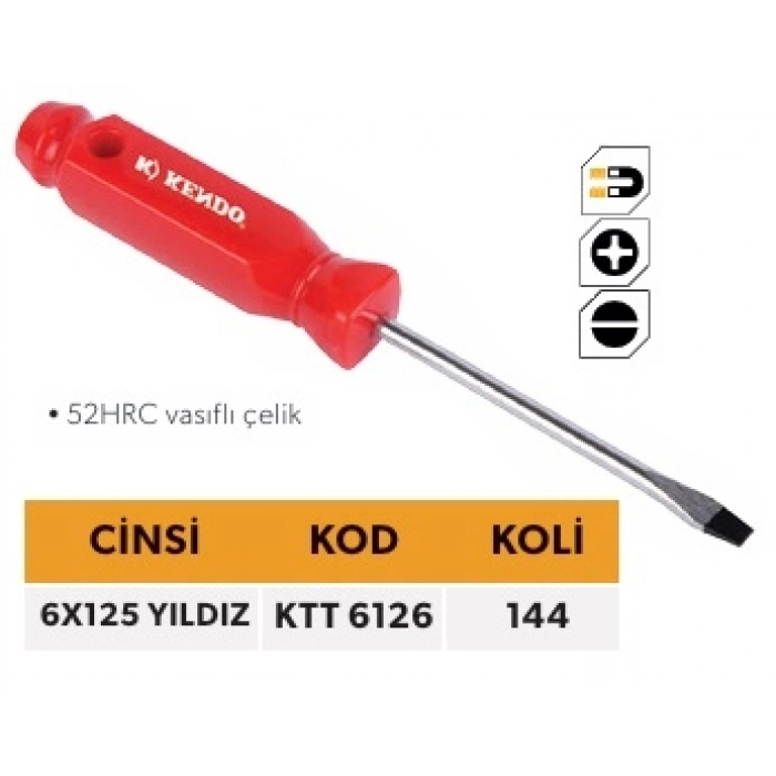 ELTOS KENDO TEK TORNAVİDA 6*125 YILDIZ