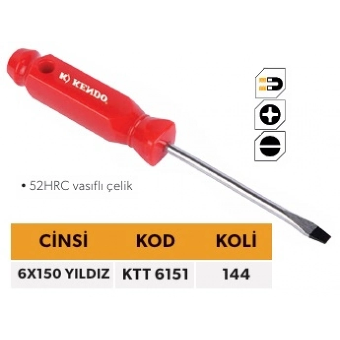 ELTOS KENDO TEK TORNAVİDA 6*150  YILDIZ