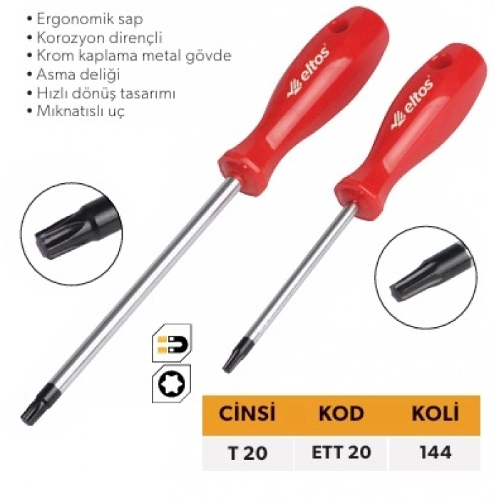 ELTOS TORX TORNAVİDA 20