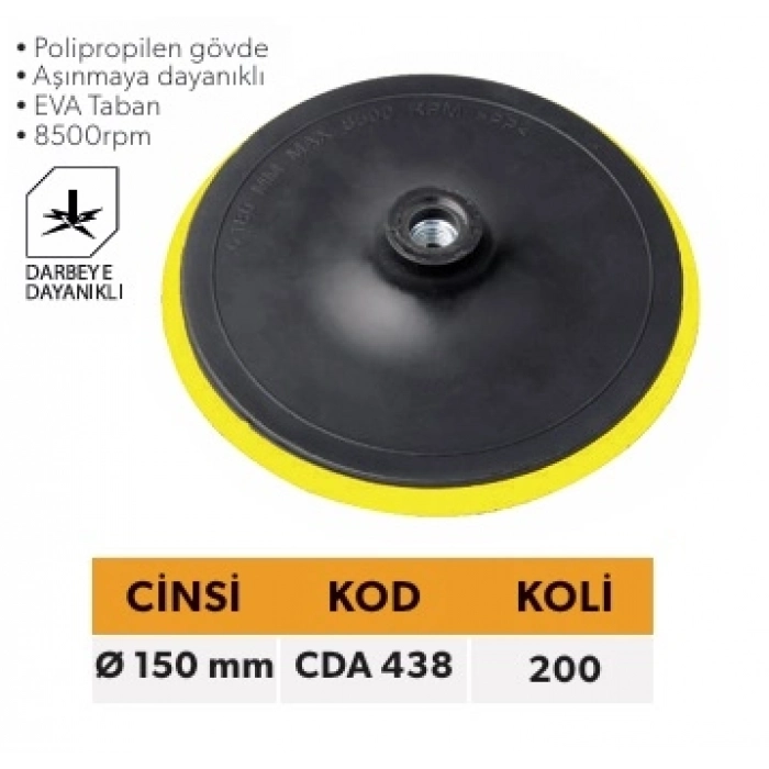EDONİ CIRTLI DISK ALTI 150 MM