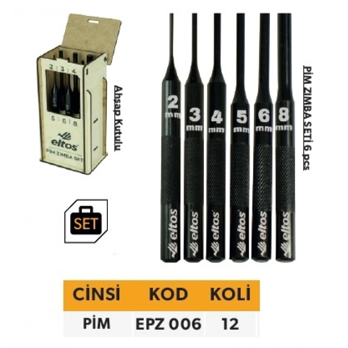 ELTOS PİM ZIMBA SETİ 6 PARÇA