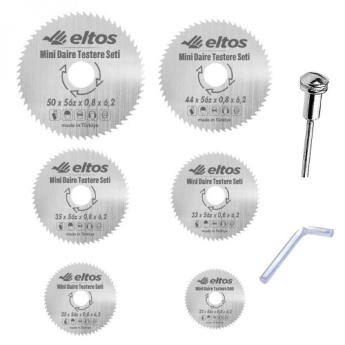 ELTOS MİNİ DAİRE TESTERE SETİ 7 pcs