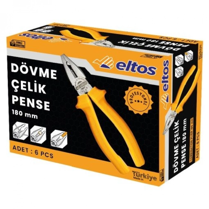 ELTOS DÖVME ÇELİK PENSE 180 MM (VAKUMSUZ)
