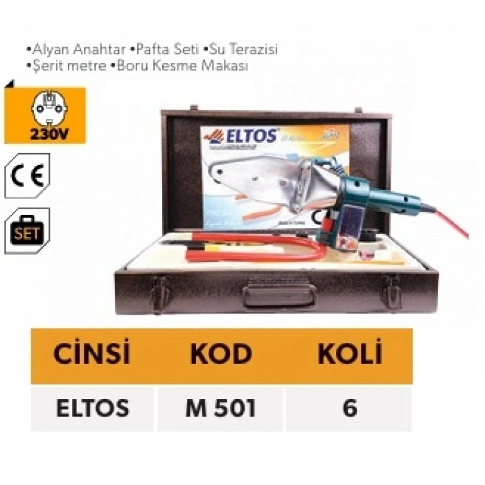 ELTOS PPRC KAYNAK MAKİNE SETİ 1200 W (CE BELGELİ)