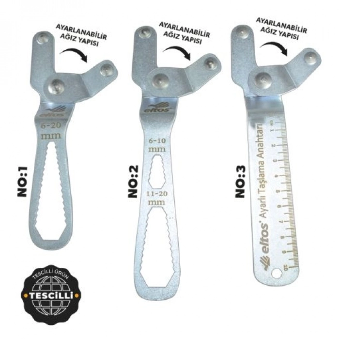 ELTOS AYARLI TAŞLAMA SOMUN ANAHTARI NO:3