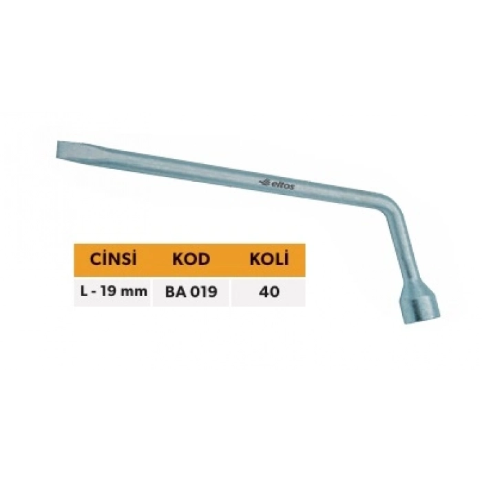 ELTOS BİJON ANAHTARLARI L - 19 MM