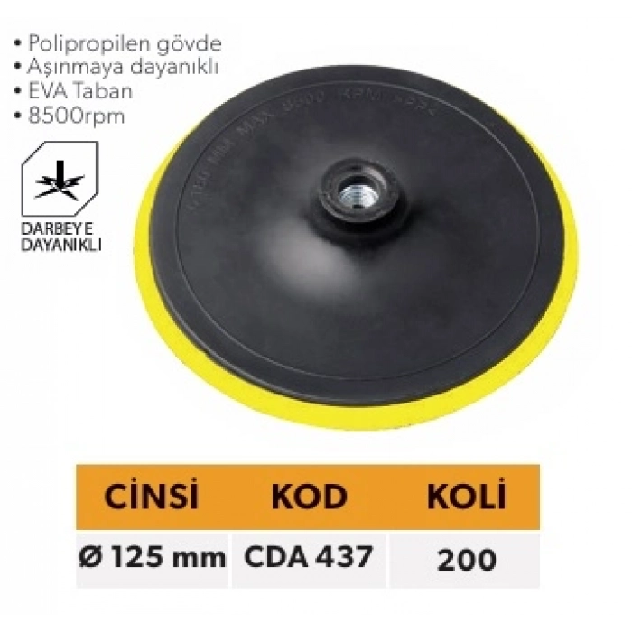EDONI CIRTLI DİSK ALTI 125 MM