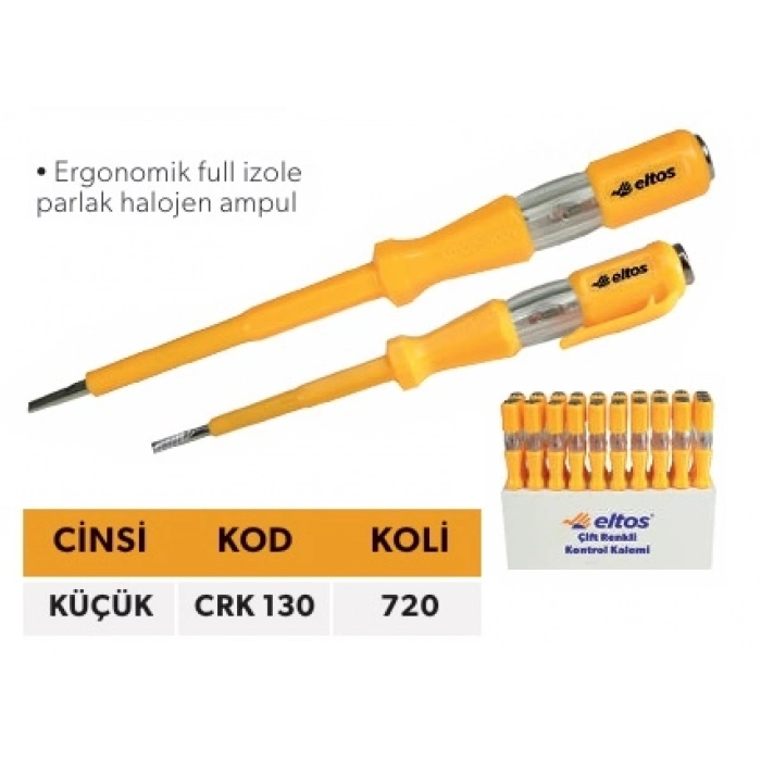 ELTOS ÇİFT RENKLİ KONTROL KALEMİ KÜÇÜK