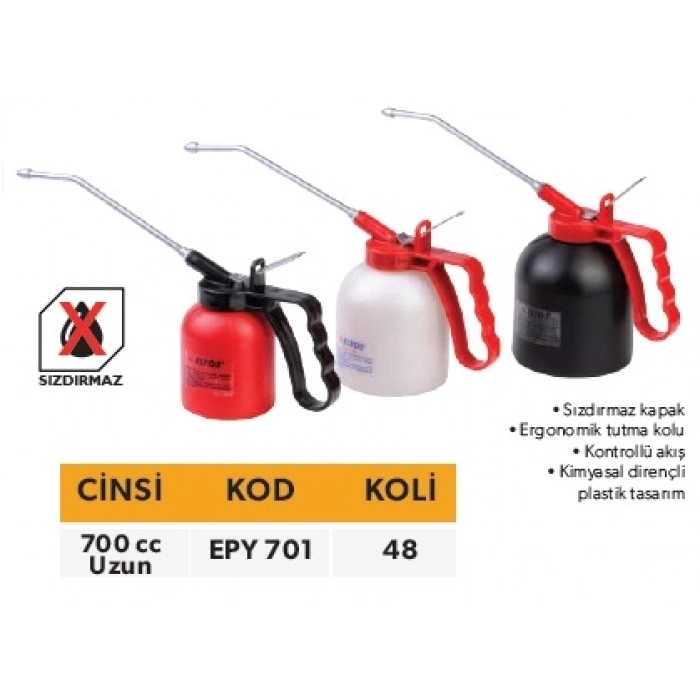 ELTOS PLASTİK YAĞDANLIK 700 CC UZUN