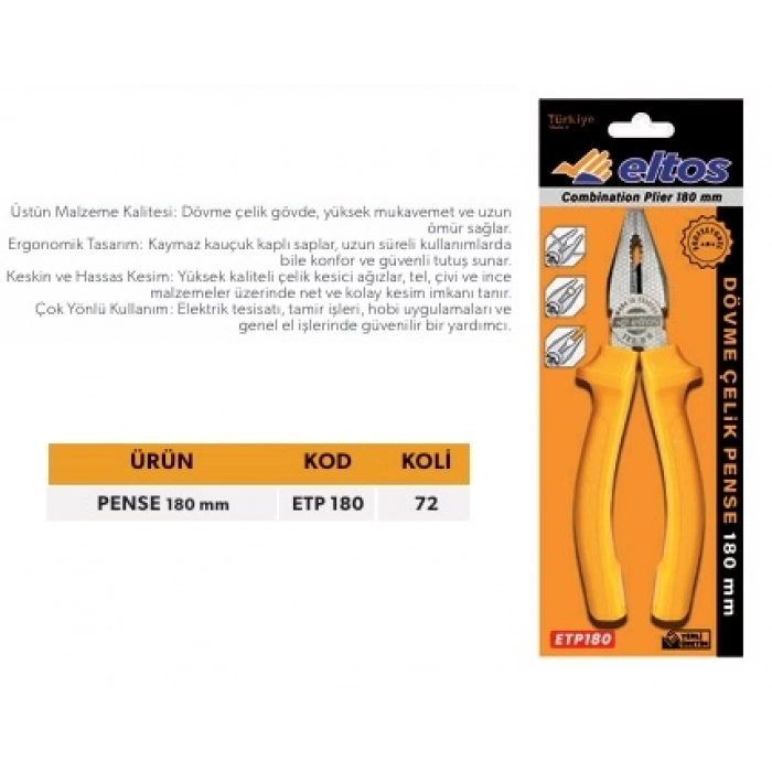 ELTOS VAKUMLU PENSE 180 MM.