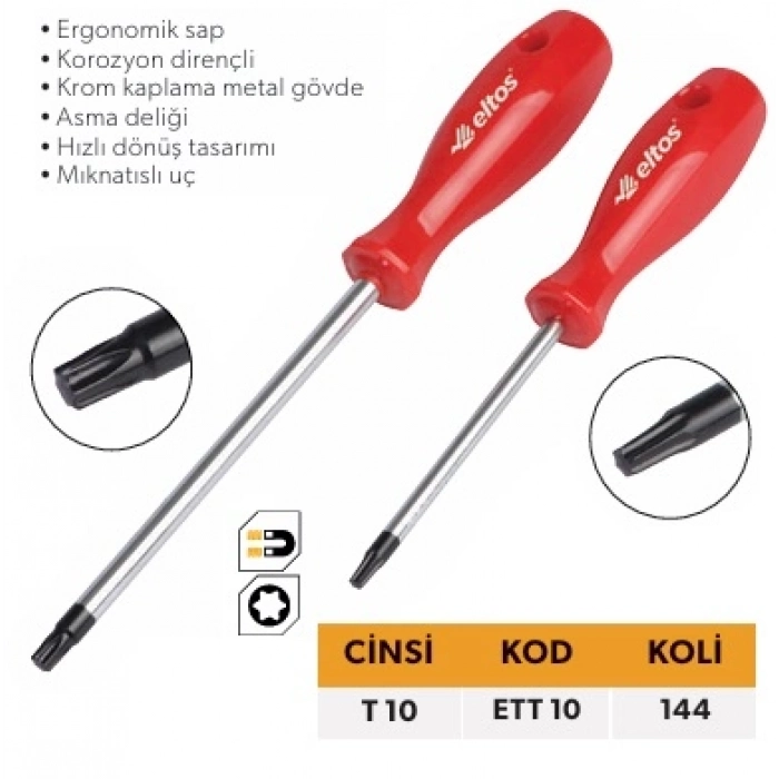 ELTOS TORX TORNAVİDA T 10