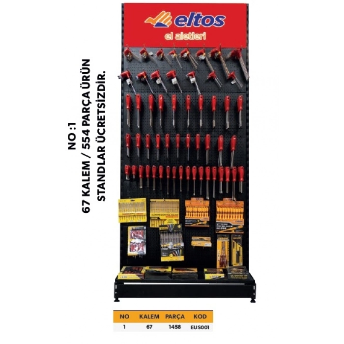 ELTOS STAND NO :1 - 67 KALEM / 554 PARÇA ÜRÜN