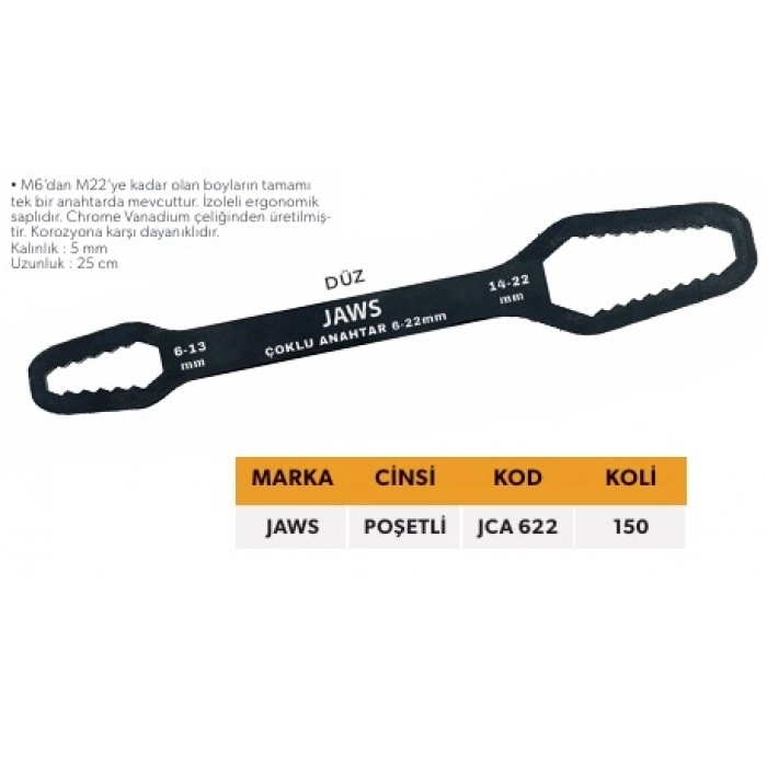 ELTOS JAWS ÇOKLU ANAHTAR POŞETLİ