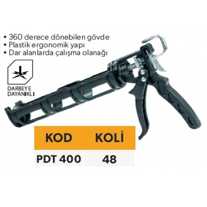 ELTOS DÖNERLİ PLASTİK SİLİKON TABANCASI