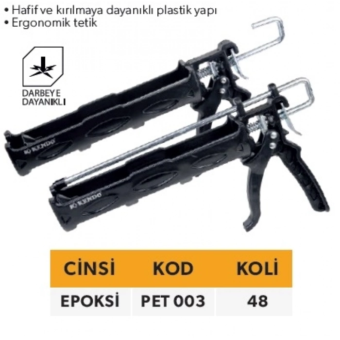 ELTOS KENDO PLASTİK EPOKSİ TABANCASI