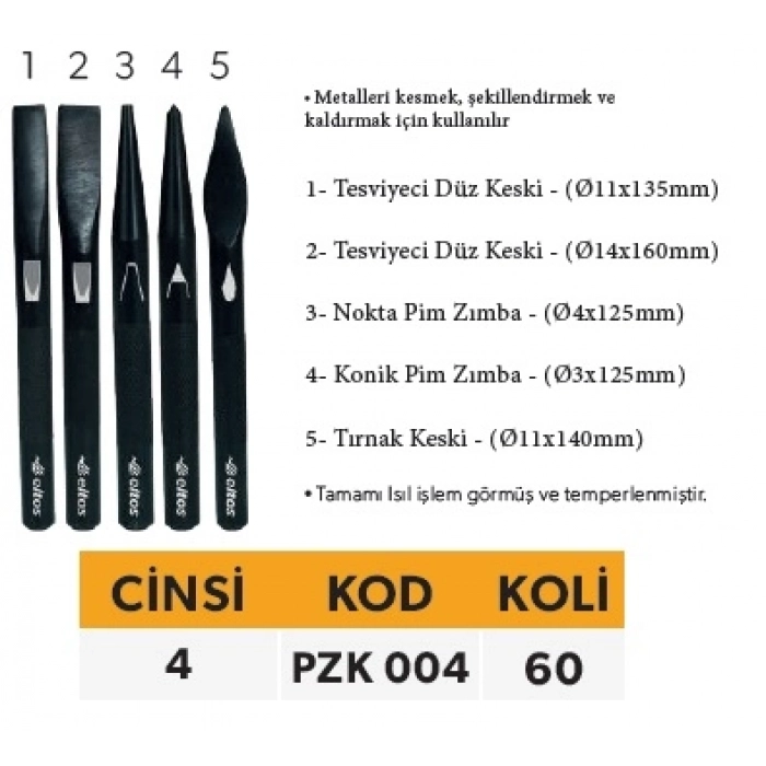 ELTOS TEKLİ PİM ZIMBA KESKİ 4