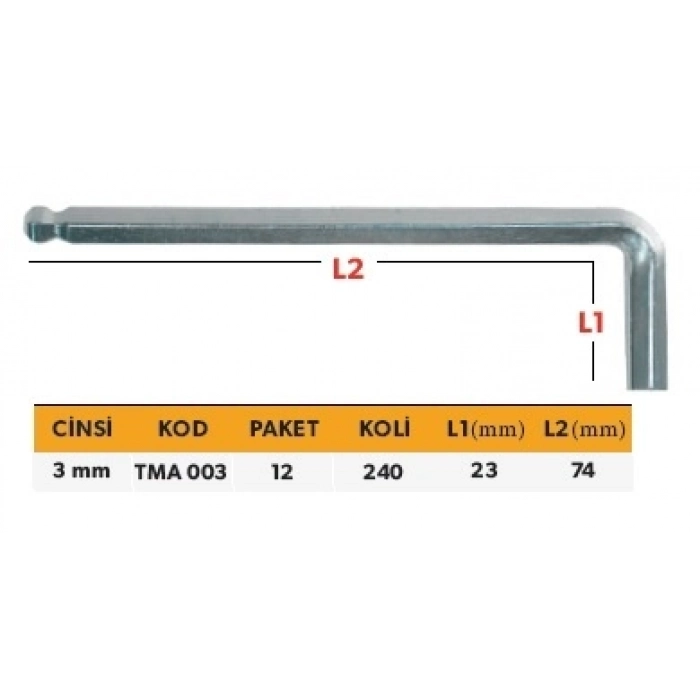 ELTOS PROFESYONEL TEK ALYAN KISA TİP MİSKET 3 MM