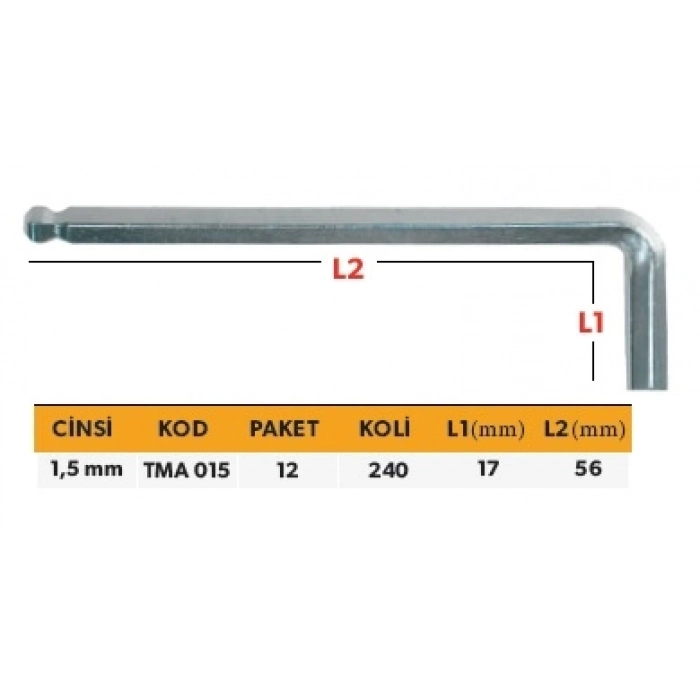 ELTOS PROFESYONEL TEK ALYAN KISA TİP MİSKET 1,5 MM