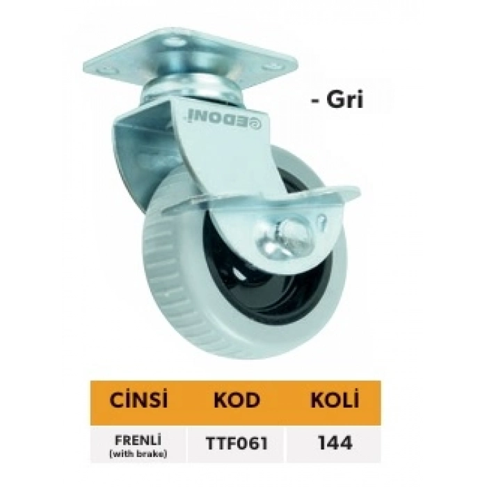 ELTOS TABLALI TEKER GRİ FRENLİ