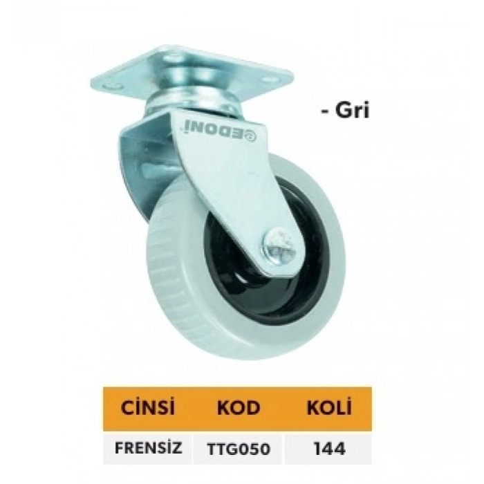 ELTOS TABLALI TEKER GRİ FRENSİZ