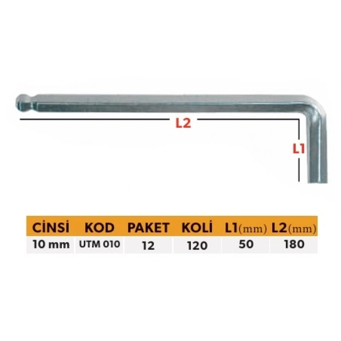 ELTOS PROFESYONEL TEK ALYAN UZUN TİP - MİSKET 10 MM