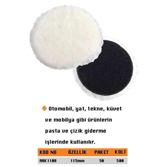 ARK PASTA POLİSAJ SÜNGERİ 115MM