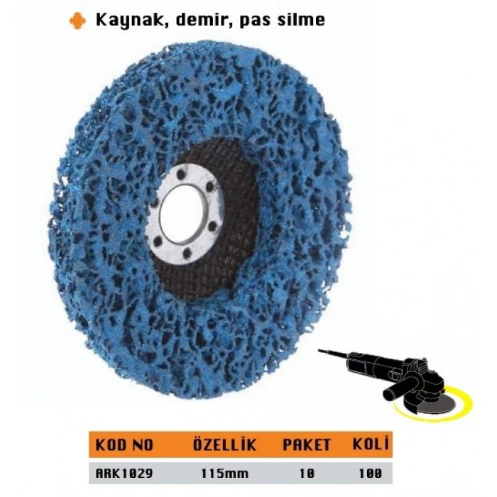 ARK SİLİCİ DİSK TEMİZLEYİCİ 115 MM