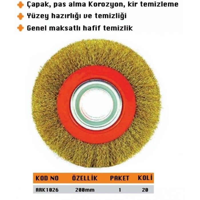 ARK SAÇAKLI DAİRE 200 MM