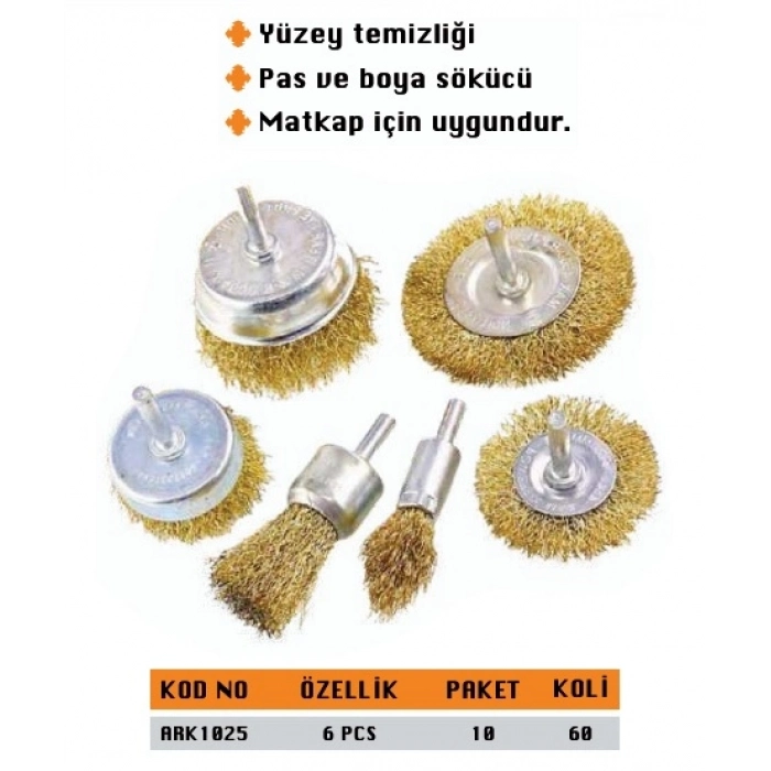 ARK TEL FIRÇA SETİ 6LI