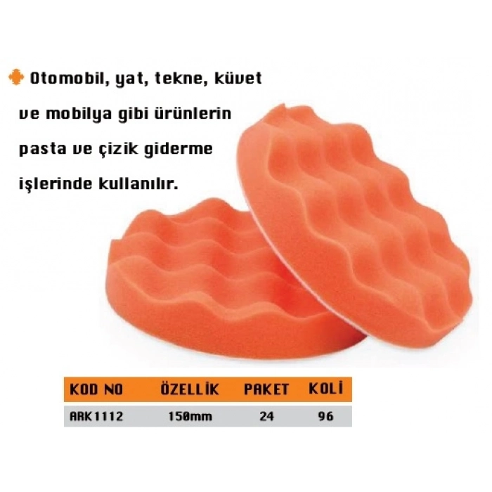 ARK YUMURTA PED POLİSAJ SÜNGERİ