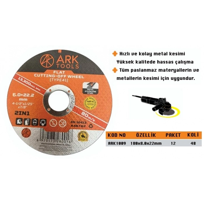 ARK METAL TAŞLAMA 180*8,0