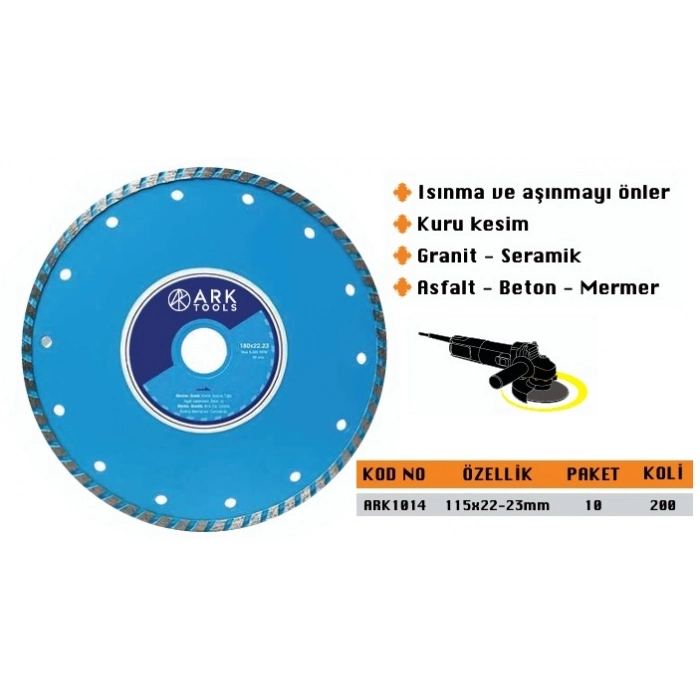 ARK TURBO ELMAS TESTERE 115*22*23