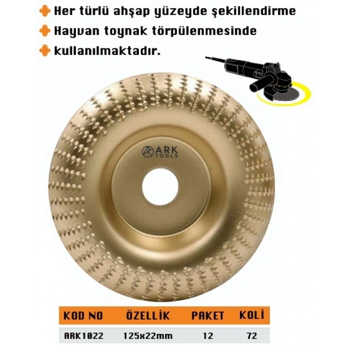 ARK AHŞAP EĞE DİSK 125*22