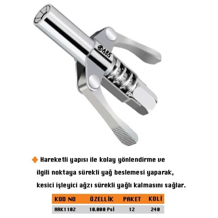 ARK ÇİFT MANDALLI GRES UCU