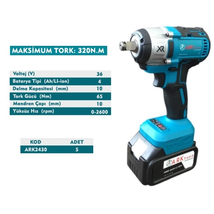 ARK ŞARJLI SOMUN SIKMA 320NM.