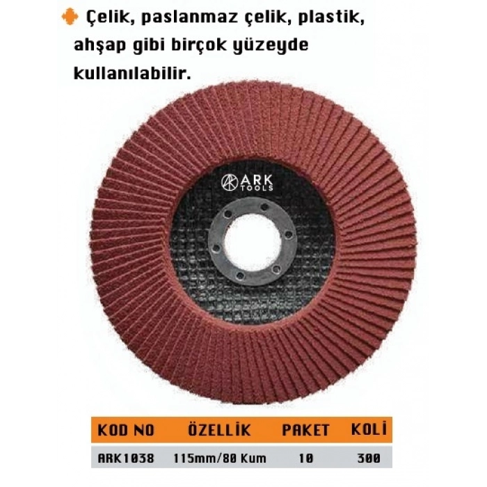 ARK FLAP DİSK 115/80 KUM