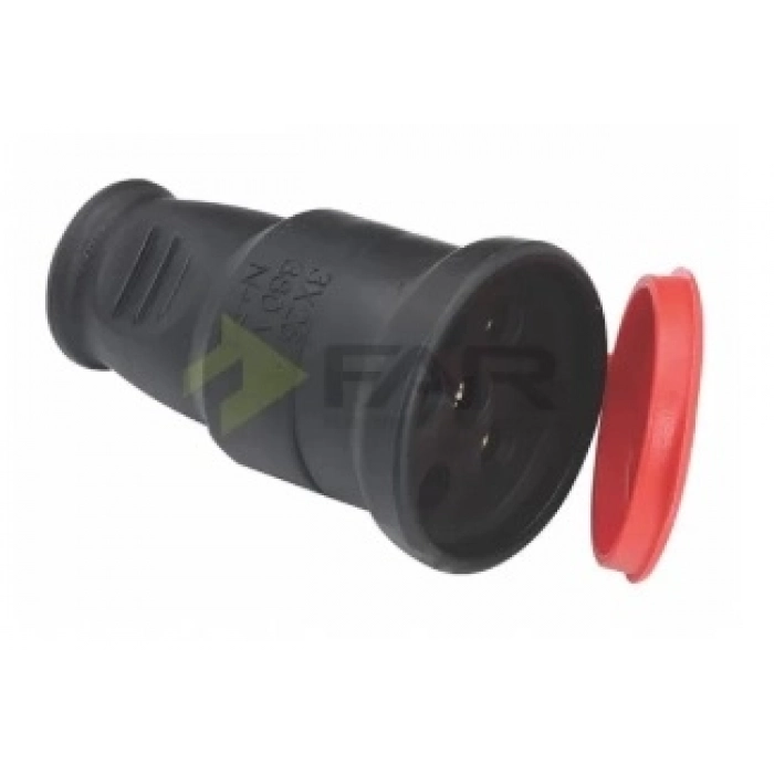 FAR 3X25 KAUÇUK TRİFAZE PRİZ F-102